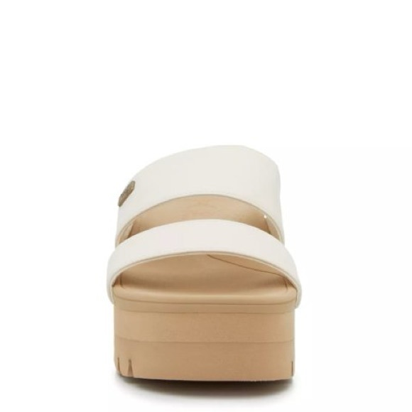 REEF HORIZON BANDED PLATFORM SANDALS IN CREAM 7 - Picture 4 of 10